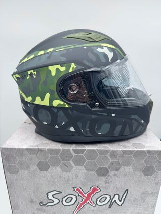 Casco Moto Integral Soxon ST-1000 Racing Camo, XXL