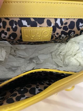 Borsa Liu Jo Gialla con logo dorato