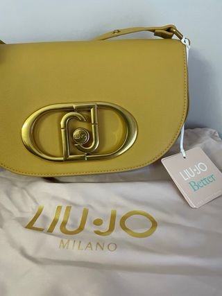Borsa Liu Jo Gialla con logo dorato