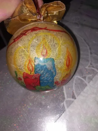 Palla di Natale Decoupage Candele