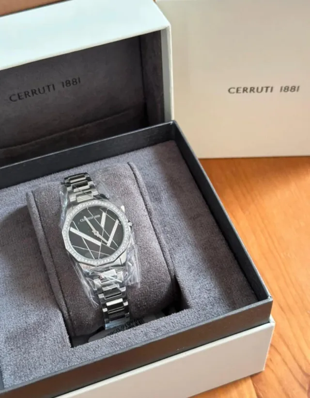 Reloj Cerruti 1881 Negro y Plateado