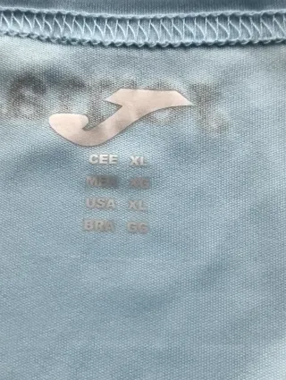 Camiseta Joma celeste tirantes mujer XL Nuevo