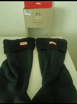 Calcetines Negros Hunter L Talla (39-42)