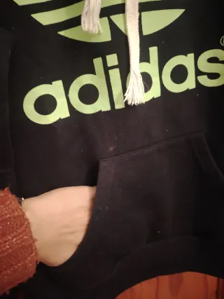 Sudadera Adidas Negra y Verde