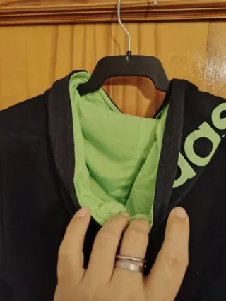 Sudadera Adidas Negra y Verde