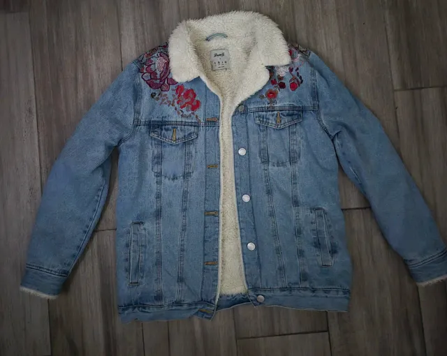 Cazadora vaquera mujer bordada