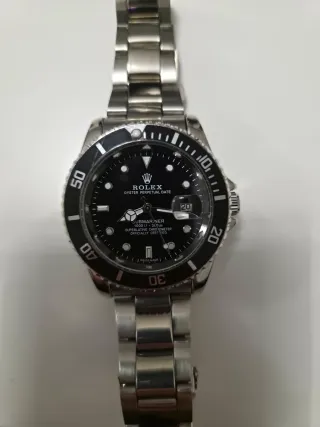 Reloj Rolex Hombre Negro/Plateado