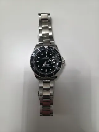 Reloj Rolex Hombre Negro/Plateado