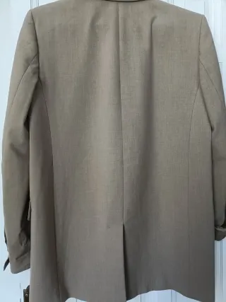 Americana Zara Tostado Doble Botonadura