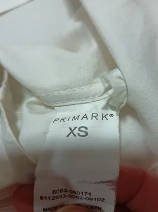 Camisa Primar Blanca Caballero Talla XS