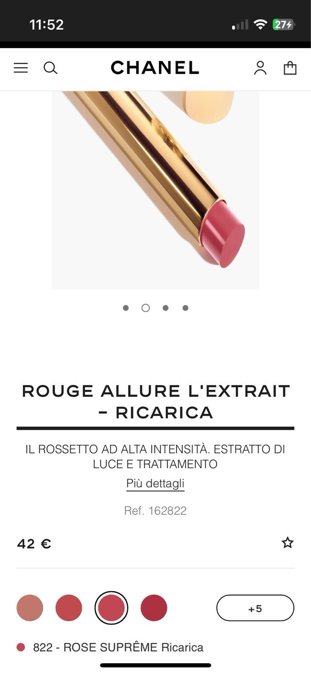 Chanel Rouge Allure L'Extrait 822 Rossetto