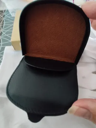 Monedero Piel Vintage  Negro