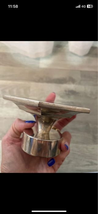 Candelabro in metallo argentato