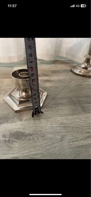 Candelabro in metallo argentato