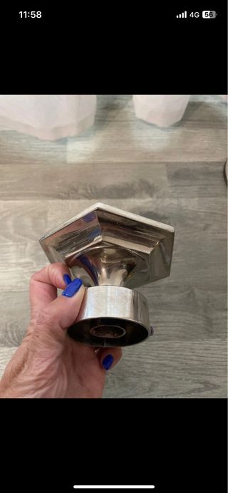 Candelabro in metallo argentato