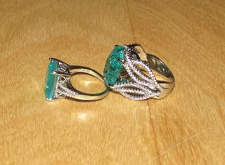 Lote colección 5 anillos sortijas