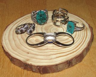 Lote colección 5 anillos sortijas