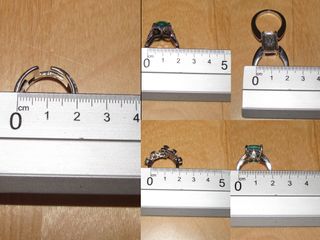 Lote colección 5 anillos sortijas