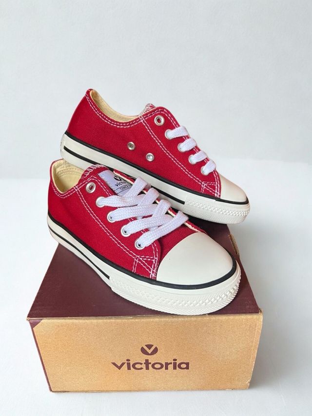 Zapatillas Victoria niño rojas