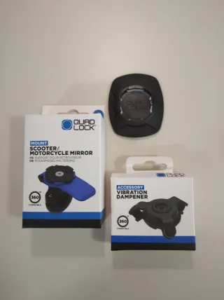 Kit Quad Lock completo retrovisor - barra GPS