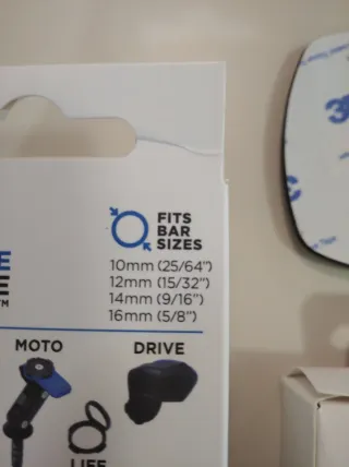 Kit Quad Lock completo retrovisor - barra GPS