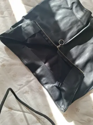 Gonna nera in ecopelle