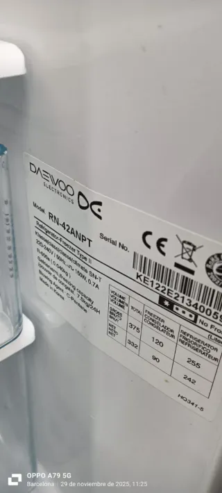 Nevera Daewoo No Frost A+