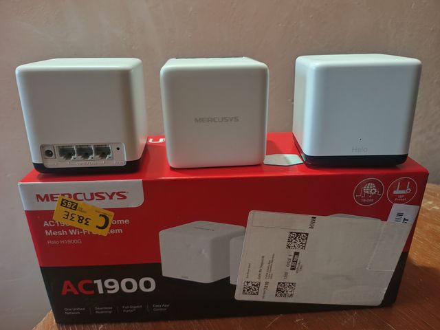Sistema Wi-Fi Mesh Mercusys Halo H1900G AC1900