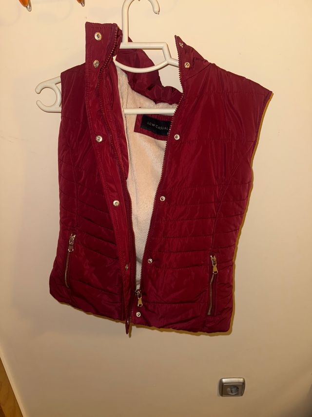 Chaleco LCW Casual Rojo Mujer