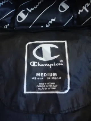 Chaqueta Champion 9-10 años Negra