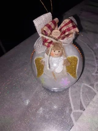Palla di Natale Angelo Fatta a Mano