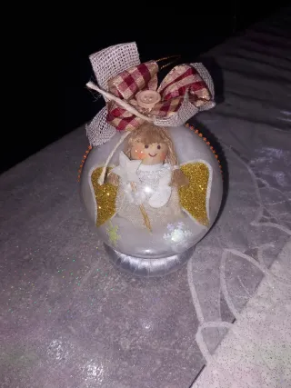 Palla di Natale Angelo Fatta a Mano