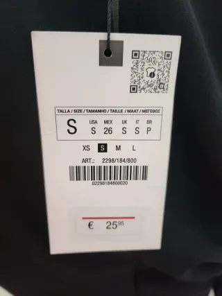 Top Negro Drapeado Talla S