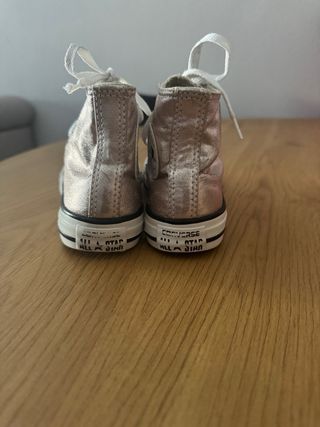 Converse rosas metalizadas niña talla 31