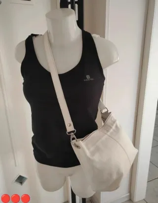 Borsa Artigianale Vera Pelle Bianca