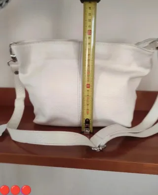 Borsa Artigianale Vera Pelle Bianca