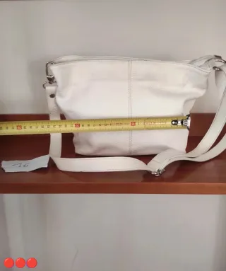 Borsa Artigianale Vera Pelle Bianca
