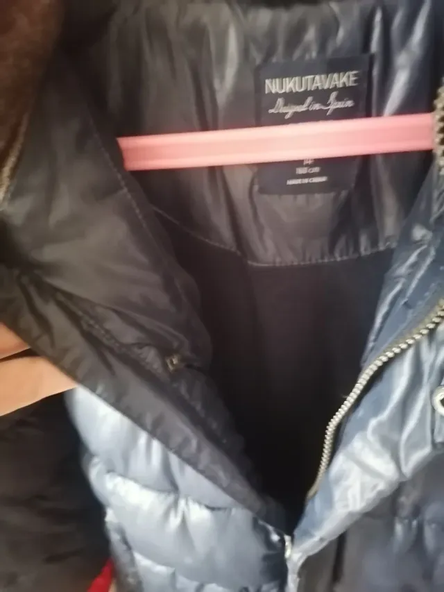 Giubbotto di piume blu navy per bambino 14 anni