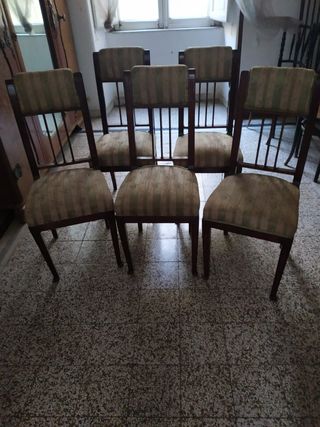 Set 5 Sedie Eleganti Stile Liberty