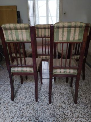 Set 5 Sedie Eleganti Stile Liberty