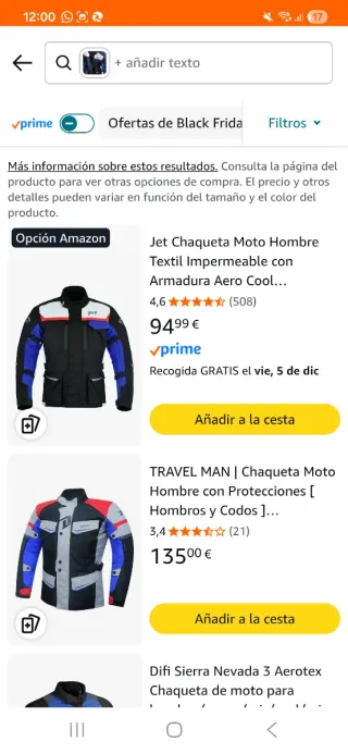 Chaqueta Moto Jet Hombre Textil Impermeable