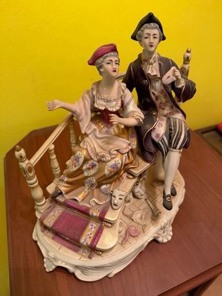 3 Figuras de porcelana «Epoca Sauthier Collection