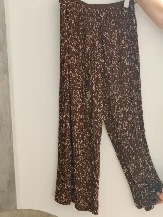 Adolfo Dominguez Vestido Marrón Estampado