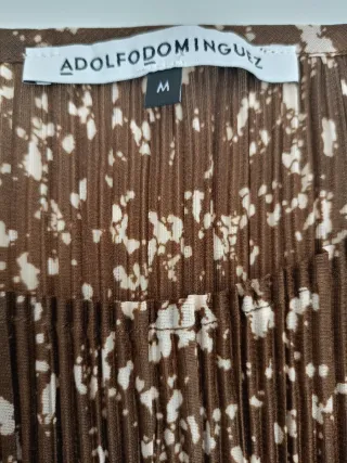 Adolfo Dominguez Vestido Marrón Estampado