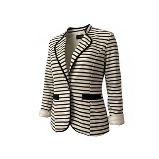 Chaqueta Rayas Blanco y Negro