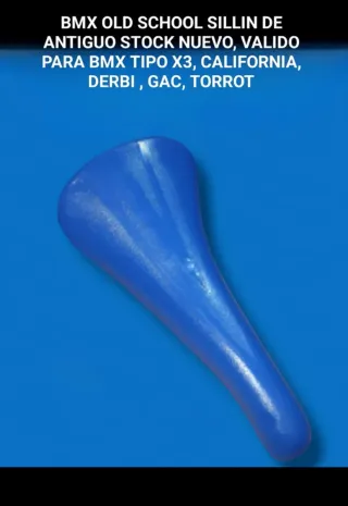 BMX Old School sillín Azul nuevo antiguo stock