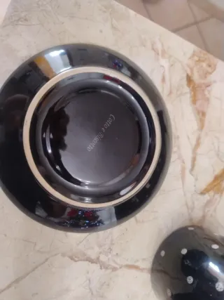 Set 2 tazze con piattini pois