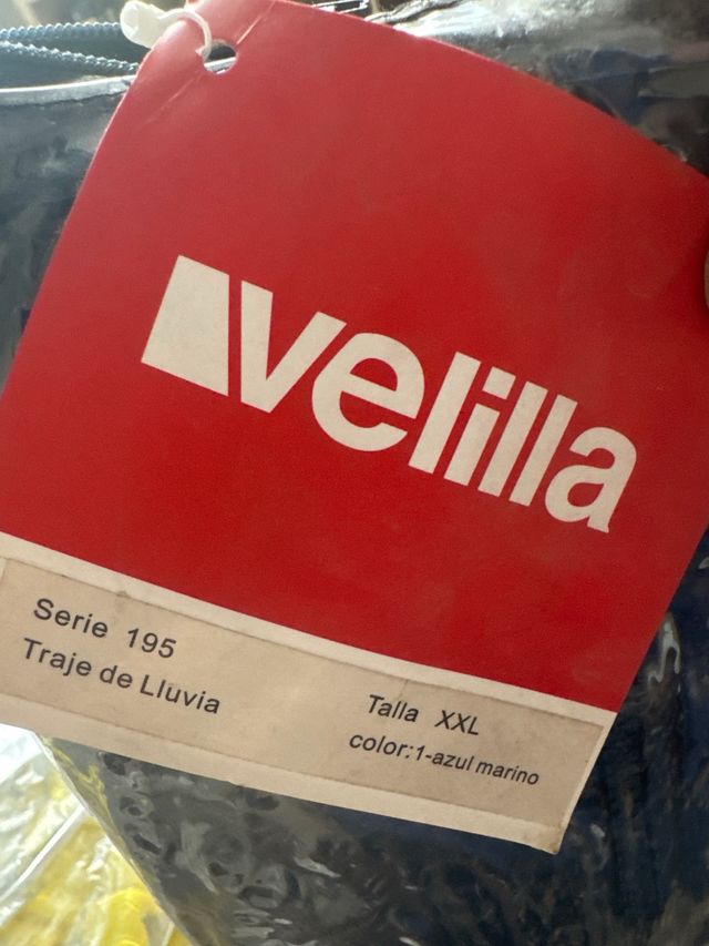 Traje de lluvia Velilla azul XXL