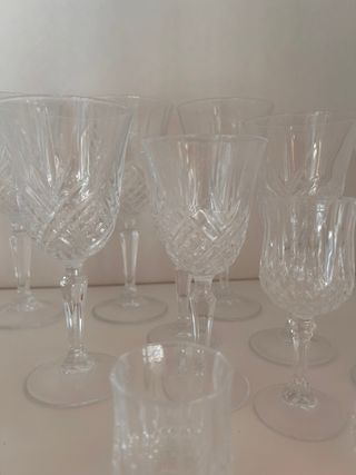 Set de licor de cristal tallado