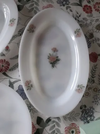 Vajilla Arcopal Rosas - 3 Piezas